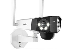 Reolink 2K 4G LTE Cellular Security Camera Wireless Outdoor with Dual Lens 150° Wide Angle