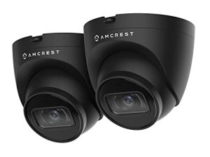 Amcrest 2-Pack 5MP UltraHD Outdoor Security IP Turret PoE Camera with Mic/Audio