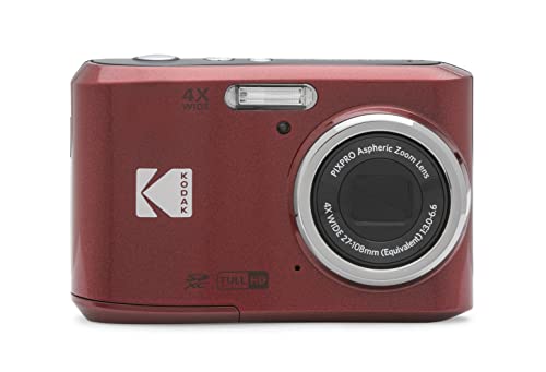KODAK PIXPRO Friendly Zoom FZ45-RD 16MP Digital Camera with 4X Optical Zoom 27mm Wide Angle and 2.7" LCD Screen (Red) KODAK PIXPRO Friendly Zoom FZ45-RD 16MP Digital Camera with 4X Optical Zoom 27mm Wide Angle and 2.7" LCD Screen (Red)