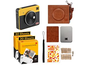Kodak Mini Shot 3 Retro Accessory Gift Bundle 3x3 2-in-1 Instant Camera & Photo Printer