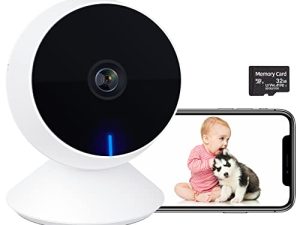 LAXIHUB WiFi Pet Camera Indoor Home Security IP Camera for Dogs/Cats Baby Monitor Room Camera with App 1080P FHD