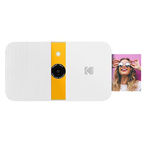 KODAK Smile Instant Print Digital Camera – Slide-Open 10MP Camera w/2x3 ZINK Printer (White/ Yellow) KODAK Smile Instant Print Digital Camera – Slide-Open 10MP Camera w/2x3 ZINK Printer (White/ Yellow)