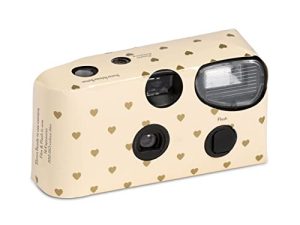 Weddingstar Disposable Camera with Flash - Gold Hearts