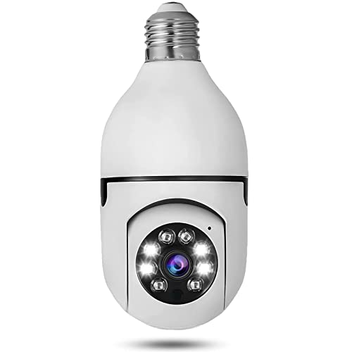 Hoibampu 1 Pack Wireless Outdoor Light Bulb Camera 1080P HD Indoor WiFi Smart Security Home Cam with 2-Way Audio Color Night Vision Human Motion Detection Alarm Hoibampu 1 Pack Wireless Outdoor Light Bulb Camera 1080P HD Indoor WiFi Smart Security Home Cam with 2-Way Audio Color Night Vision Human Motion Detection Alarm