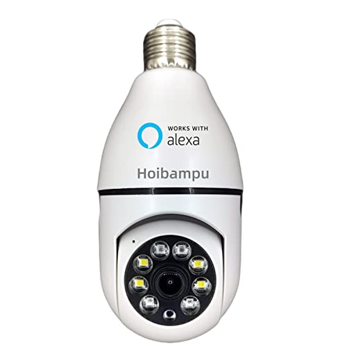 Hoibampu Native 2MP 1080P WiFi Socket Light Bulb Security Camera 2.4GHz 355 Degree Wireless Smart Surveillance Blubs Camera Smart Premium Two-Way Talk No Waterproof Hoibampu Native 2MP 1080P WiFi Socket Light Bulb Security Camera 2.4GHz 355 Degree Wireless Smart Surveillance Blubs Camera Smart Premium Two-Way Talk No Waterproof