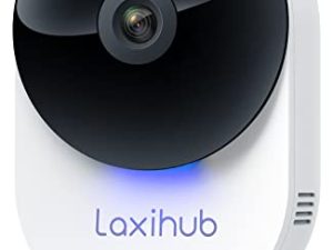 LAXIHUB 5GHz WiFi Security Camera Indoor Baby Monitor Cam White Home Pet/Dog/Cat Camera with App