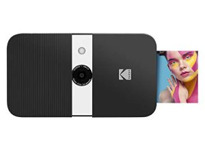 KODAK Smile Instant Print Digital Camera – Slide-Open 10MP Camera w/2x3 Zink Printer (Black/ White)