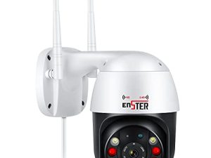 ENSTER 2.4/5ghz WiFi PTZ IP Camera for Home Security