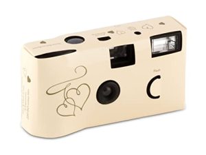 Disposable Camera with Flash - Gold Enchanted Hearts