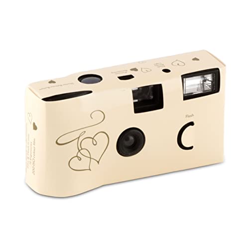 Disposable Camera with Flash - Gold Enchanted Hearts Disposable Camera with Flash - Gold Enchanted Hearts