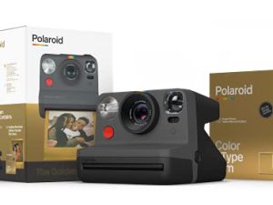 Polaroid Now Black I-Type Instant Camera - Golden Gift Box Camera + Film Bundle (6151)