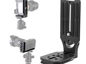 DSLR Camera L Bracket Quick Release Plate Vertical Horizontal Switching Tripod Quick Release Plate Compatible with Canon Nikon Sony DJI Osmo Ronin Zhiyun Stabilizer Tripod Monopod