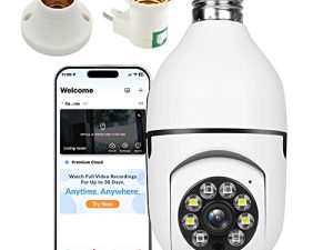 Tingkengse Light Bulb Security Camera