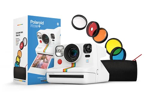 Polaroid Now+ White (9062) - Bluetooth Connected I-Type Instant Film Camera with Bonus Lens Filter Set Polaroid Now+ White (9062) - Bluetooth Connected I-Type Instant Film Camera with Bonus Lens Filter Set