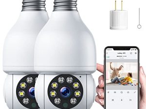 Topiacam Light Bul b Security Camera Outdoor Wireless 2.4G WiFi 360 Indoor Lightbulb Camera