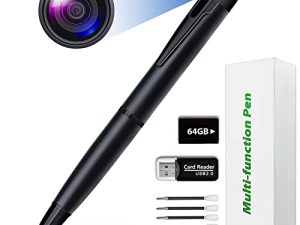 64GB Spy Camera Hidden Camera Pen Full HD 1080P Mini Spy Pen Camera Camcorder with Photo Taking