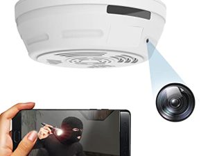 Spy Camera Smoke Detector Hidden Camera - WiFi 180 Days Standby 1080P HD Night Vision PIR Motion Detection Video Recorder Ceiling Nanny Cam