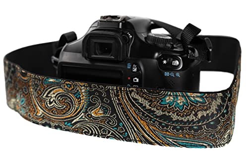 Brown Gold Camera Strap Christmas Gift for All DSLR and SLR Camera. Unique Pattern Neck Shoulder Strap for Canon Brown Gold Camera Strap Christmas Gift for All DSLR and SLR Camera. Unique Pattern Neck Shoulder Strap for Canon