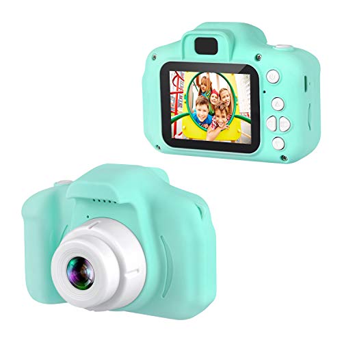 Dartwood 1080p Digital Camera for Kids with 2.0” Color Display Screen & Micro-SD Card Slot for Children - 32GB SD Card Included (Green) Dartwood 1080p Digital Camera for Kids with 2.0” Color Display Screen & Micro-SD Card Slot for Children - 32GB SD Card Included (Green)