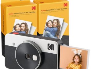 Kodak Mini Shot 2 Retro | 68-Sheet Bundle | Portable Wireless Instant Camera & Photo Printer