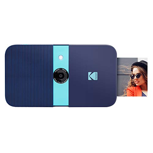 KODAK Smile Instant Print Digital Camera – Slide-Open 10MP Camera w/2x3 ZINK Printer (Blue) KODAK Smile Instant Print Digital Camera – Slide-Open 10MP Camera w/2x3 ZINK Printer (Blue)