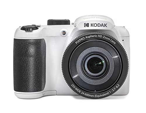 KODAK PIXPRO Astro Zoom AZ255-WH 16MP Digital Camera with 25X Optical Zoom 24mm Wide Angle 1080P Full HD Video and 3" LCD (White) KODAK PIXPRO Astro Zoom AZ255-WH 16MP Digital Camera with 25X Optical Zoom 24mm Wide Angle 1080P Full HD Video and 3" LCD (White)
