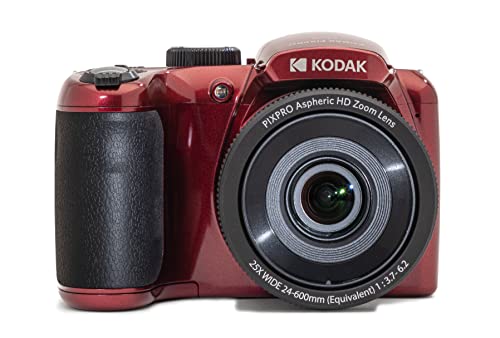KODAK PIXPRO Astro Zoom AZ255-RD 16MP Digital Camera with 25X Optical Zoom 24mm Wide Angle 1080P Full HD Video and 3" LCD (Red) KODAK PIXPRO Astro Zoom AZ255-RD 16MP Digital Camera with 25X Optical Zoom 24mm Wide Angle 1080P Full HD Video and 3" LCD (Red)