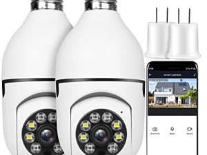 OFYOO Light Bulb Security Camera 2pcs