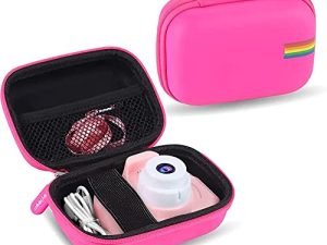Leayjeen Kids Camera Case Compatible with Seckton/GKTZ/OZMI/PROGRACE/Dylanto/Rindol/VATENIC/Nine Cube/hyleton and More Kid Digital Camera Toys Gifts and Accessories (Case Only)