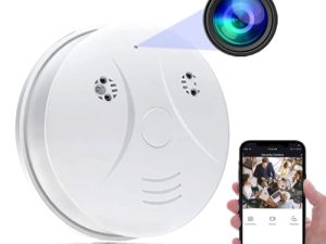 Hidden Camera Smoke Detector WiFi Spy Camera Hidden Cameras HD 1080P Wireless Small Nanny Cam with Night Vision and Motion Detection for Home Surveillance Security Cameras Indoor Wireless
