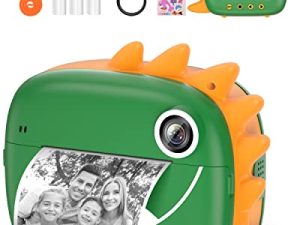 Kids Instant Camera for 3-12 Years Old Kids Toddlers Childrens Boys Girls Christmas Birthday Gifts 2.0 Inch Screen 12MP / 1080P HD Video Camera Baby Instant Print Digital Camera