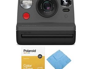 Polaroid Originals Now Viewfinder i-Type Instant Camera (Black) Bundle with Film (3 Items)