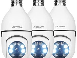 3PCS Light Socket Security Camera