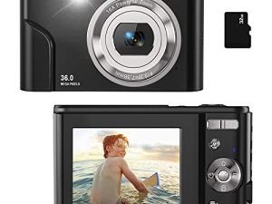 Digital Camera for Kids Boys and Girls - 36MP Children's Camera with 32GB SD Card,Full HD 1080P Rechargeable Electronic Mini Camera for Students