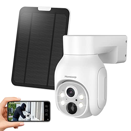 Security Camera Wireless Outdoor with Solar Powered:2K HD Home 360° PTZ Surveillance System with Color Night Vision Security Camera Wireless Outdoor with Solar Powered:2K HD Home 360° PTZ Surveillance System with Color Night Vision