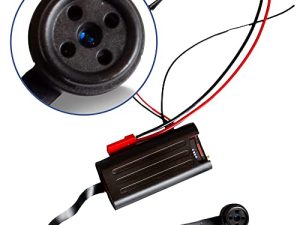 1080p Mini Button Camera - Camera Includes Button Cover for Attaching to Clothing - Connects to Battery for 30 Hours of Home Security Recording - Use as a Personal Security Camera or Nanny Cam