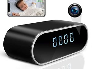NIJAMS Security Camera Indoor with Alarm Clock