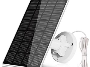 A-ZONE Solar Panel Compatible with Outdoor Solar Powered Wireless Camera Powering Your Solar Battery Camera Continuously