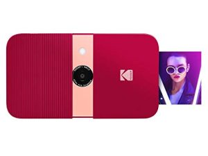 KODAK Smile Instant Print Digital Camera – Slide-Open 10MP Camera w/2x3 ZINK Printer (Red)