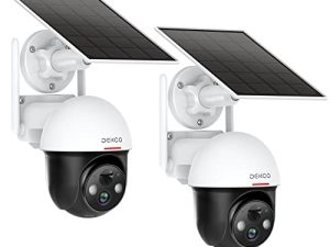 DEKCO 2K Solar Security Cameras Wireless Outdoor