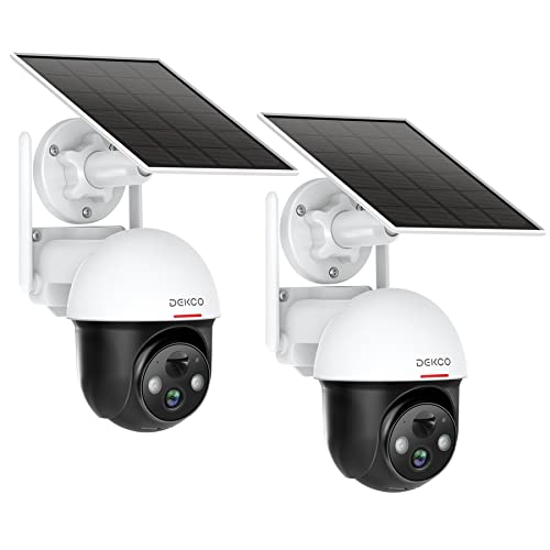 DEKCO 2K Solar Security Cameras Wireless Outdoor DEKCO 2K Solar Security Cameras Wireless Outdoor