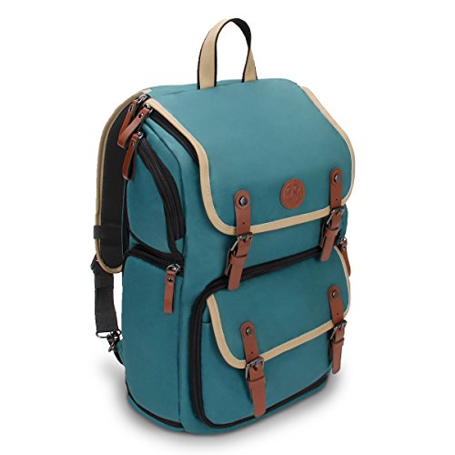GOgroove Full-Size Camera Backpacks for Photographers (Green) - DSLR Camera Backpack with 15.6 in. Laptop Space GOgroove Full-Size Camera Backpacks for Photographers (Green) - DSLR Camera Backpack with 15.6 in. Laptop Space