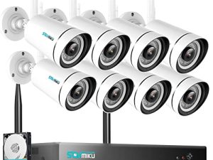 [Face Detection] Wireless Security Camera System 8pcs Security Cameras 3MP
