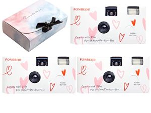 FONBEAR Disposable Camera for Wedding (3 Pack) 27 EXP - 35mm Film Single Use with Flash Great for Weddings