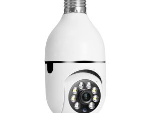 ARMIDO Wireless WiFi PTZ 1080p Light Socket Bulb Security Camera Floodlight Night Vision Motion Detection Two-Way Audio 2.4Ghz and 5Ghz Support