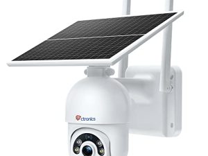 Ctronics Solar Security Camera Outdoor Wireless WiFi