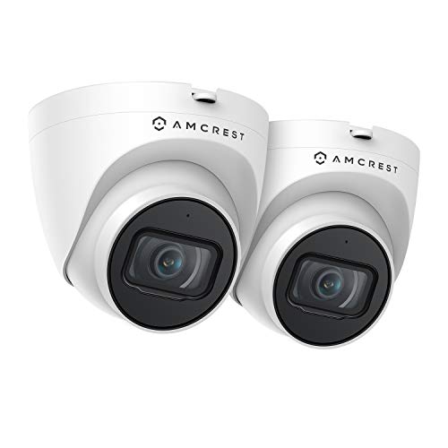 Amcrest 2-Pack 5MP UltraHD Outdoor Security IP Turret PoE Camera with Mic/Audio Amcrest 2-Pack 5MP UltraHD Outdoor Security IP Turret PoE Camera with Mic/Audio