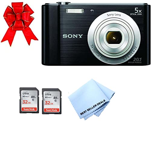 Sony W800/B 20.1 MP Digital Camera (Black) + 2X 32GB Memory Card Bundle Sony W800/B 20.1 MP Digital Camera (Black) + 2X 32GB Memory Card Bundle