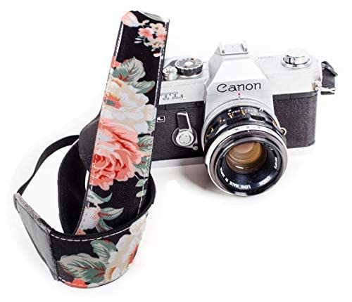 Rose Flowers Cotton Camera Strap Christmas Gift for All DSLR Camera Elegant Universal DSLR Strap Rose Flowers Cotton Camera Strap Christmas Gift for All DSLR Camera Elegant Universal DSLR Strap