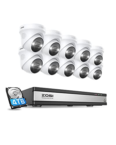 ZOSI 16CH 4K Spotlight Outdoor PoE Security Camera System ZOSI 16CH 4K Spotlight Outdoor PoE Security Camera System